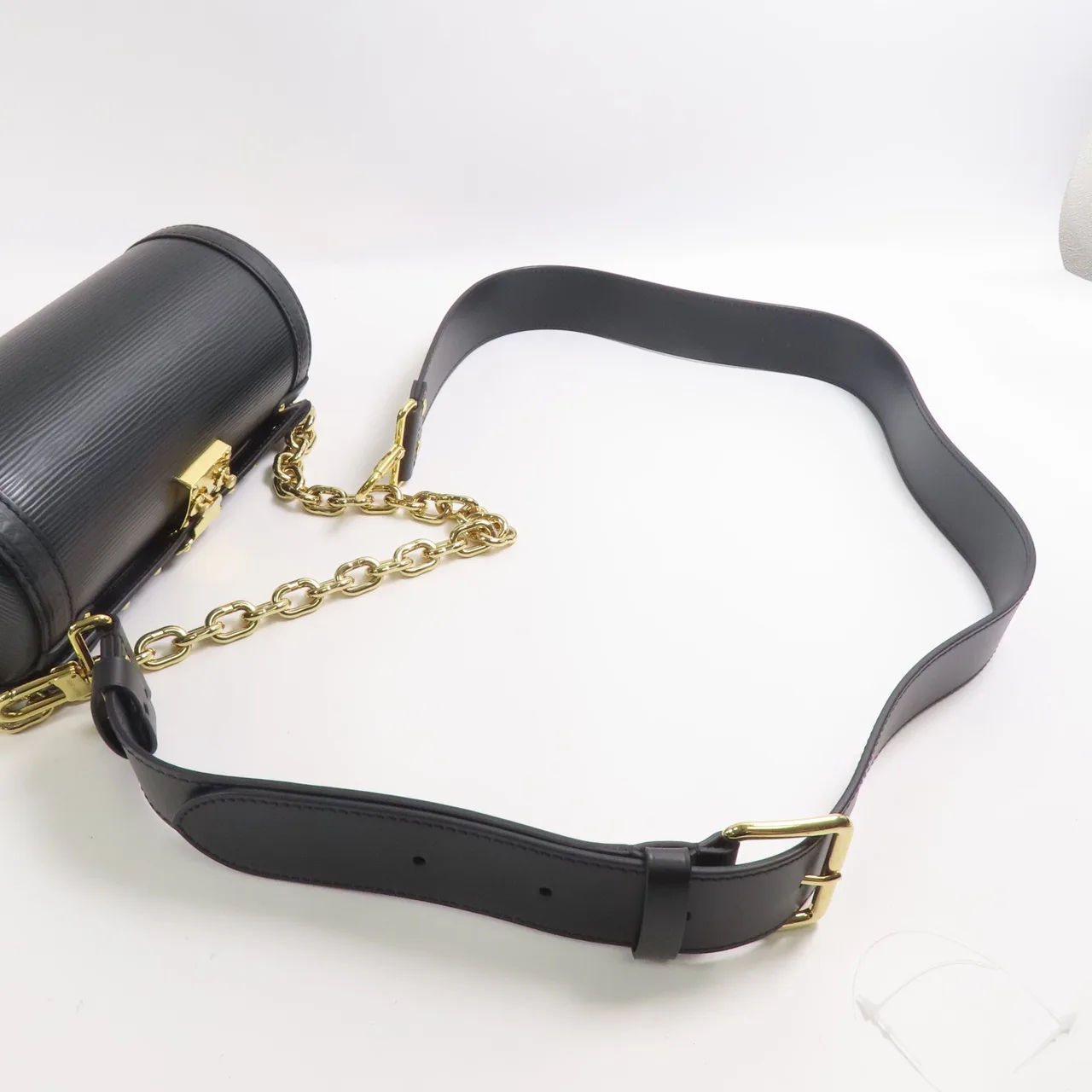 LOUIS VUITTON Papillon M58655 兩用包 牛皮 黑色 / Black 牛皮 中古品A - 縮圖 5