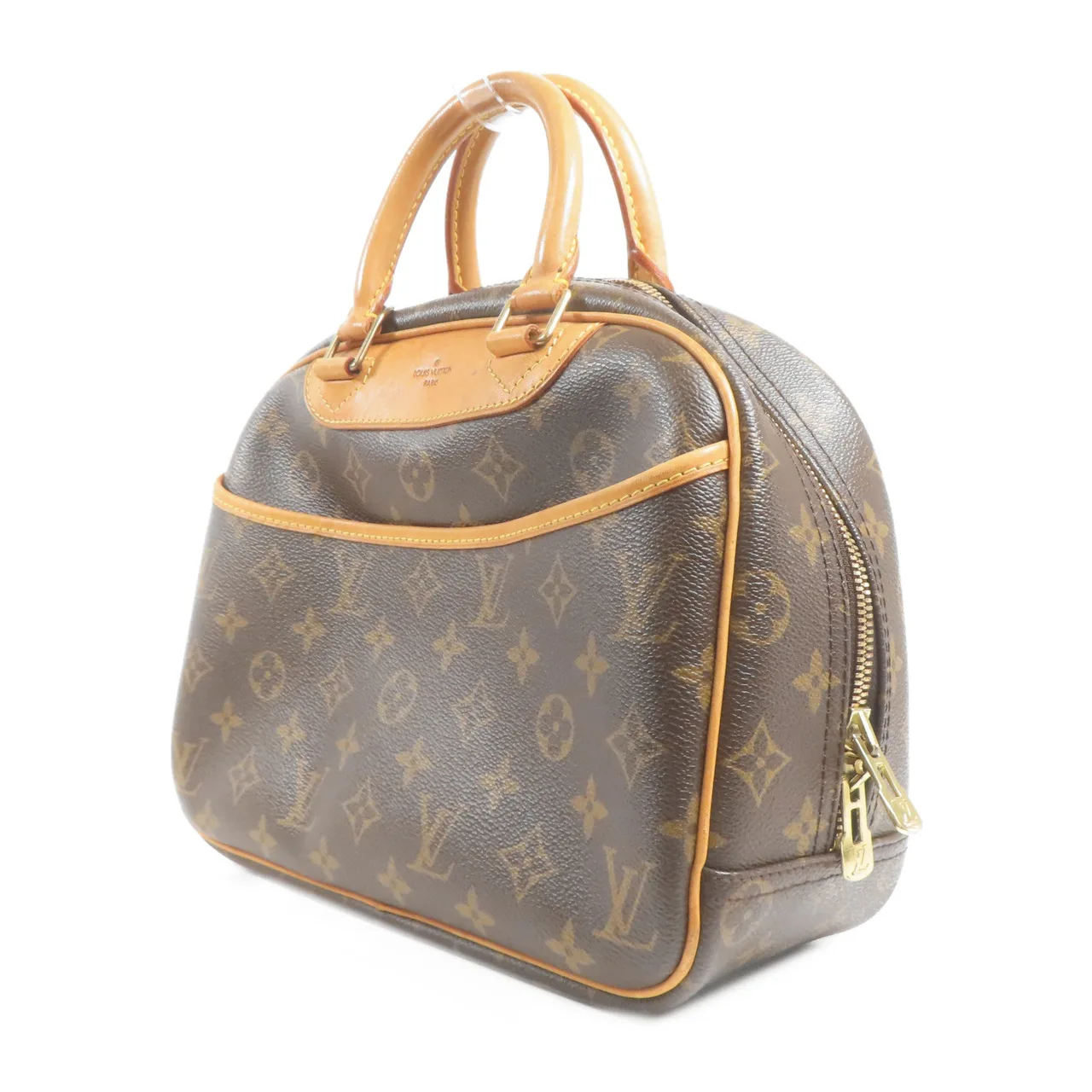 LOUIS VUITTON Trouville M42228 手提包 塗層帆布 棕色 / Brown/Marron 塗層帆布 中古品B - 縮圖 3