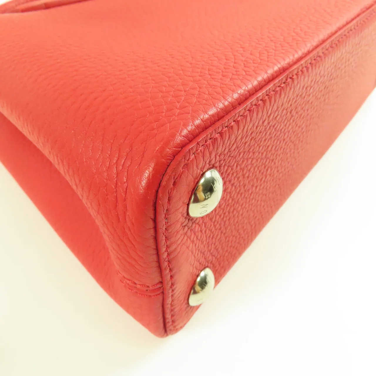 LOUIS VUITTON Capucines M94754 兩用包 牛皮 紅色 / Red 牛皮 中古品A - 縮圖 13