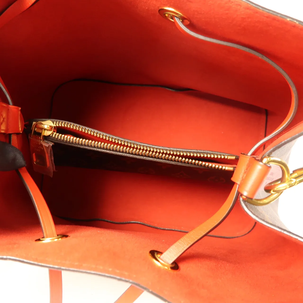 LOUIS VUITTON NeoNoe M44021 肩背包 塗層帆布 紅色 / 棕色 / Brown/Red 塗層帆布 中古品A - 縮圖 6