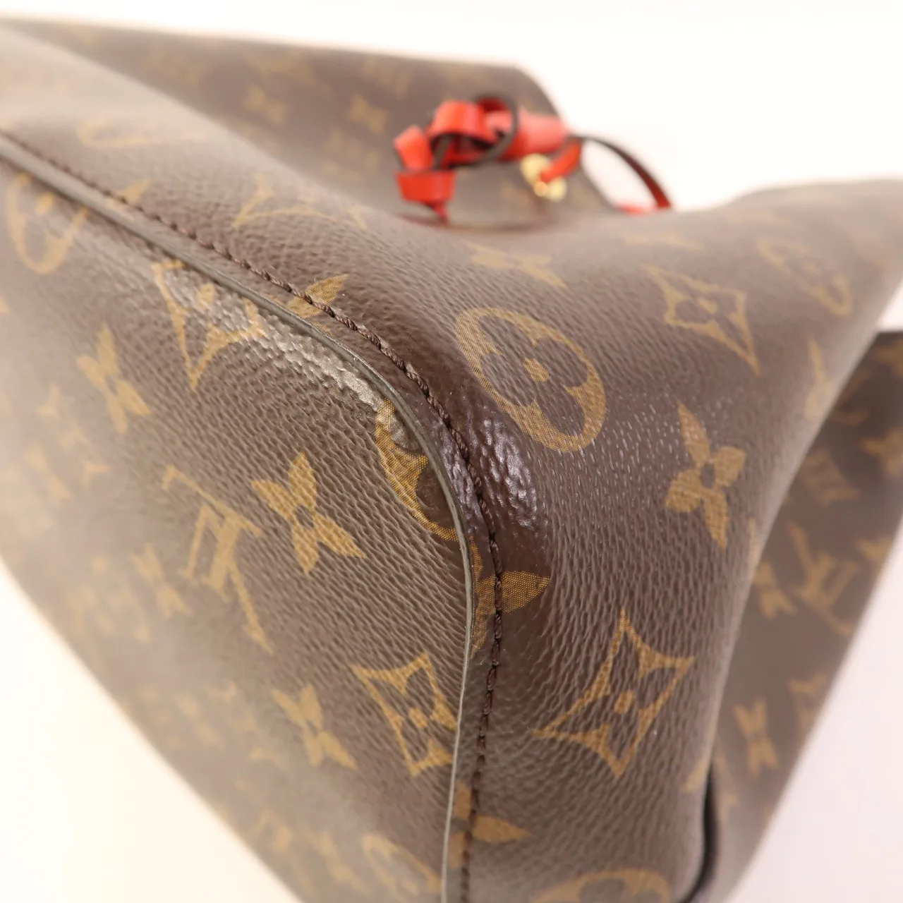 LOUIS VUITTON NeoNoe M44021 肩背包 塗層帆布 紅色 / 棕色 / Brown/Red 塗層帆布 中古品A - 縮圖 10