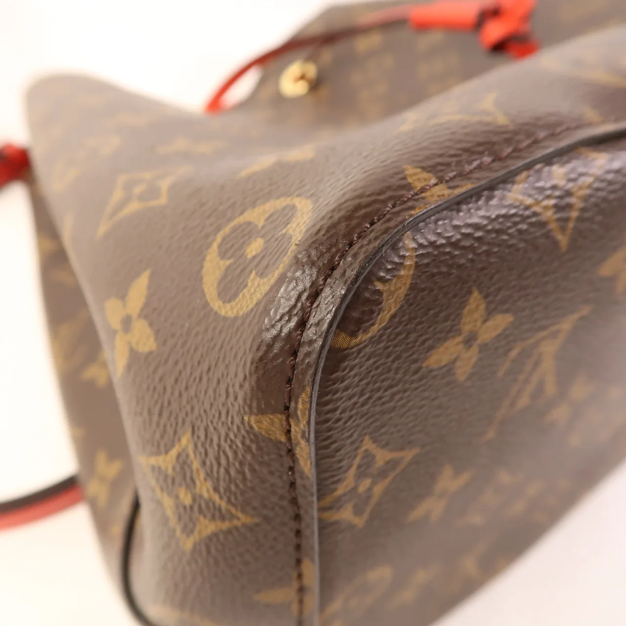 LOUIS VUITTON NeoNoe M44021 肩背包 塗層帆布 紅色 / 棕色 / Brown/Red 塗層帆布 中古品A - 縮圖 11