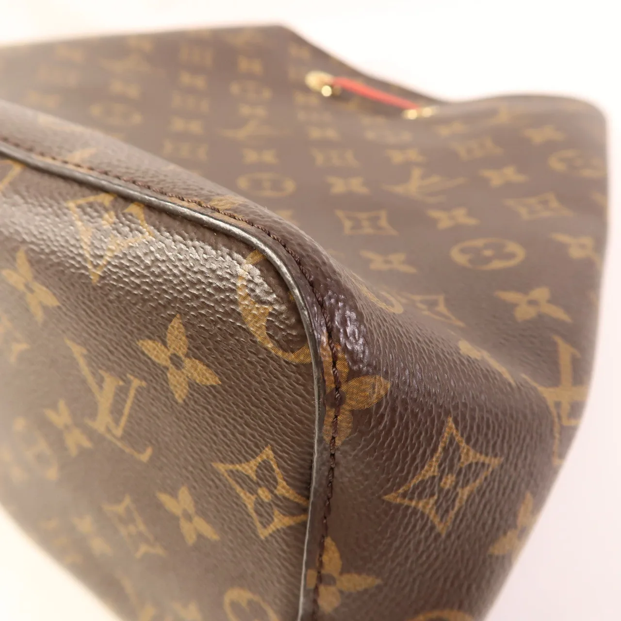 LOUIS VUITTON NeoNoe M44021 肩背包 塗層帆布 紅色 / 棕色 / Brown/Red 塗層帆布 中古品A - 縮圖 12