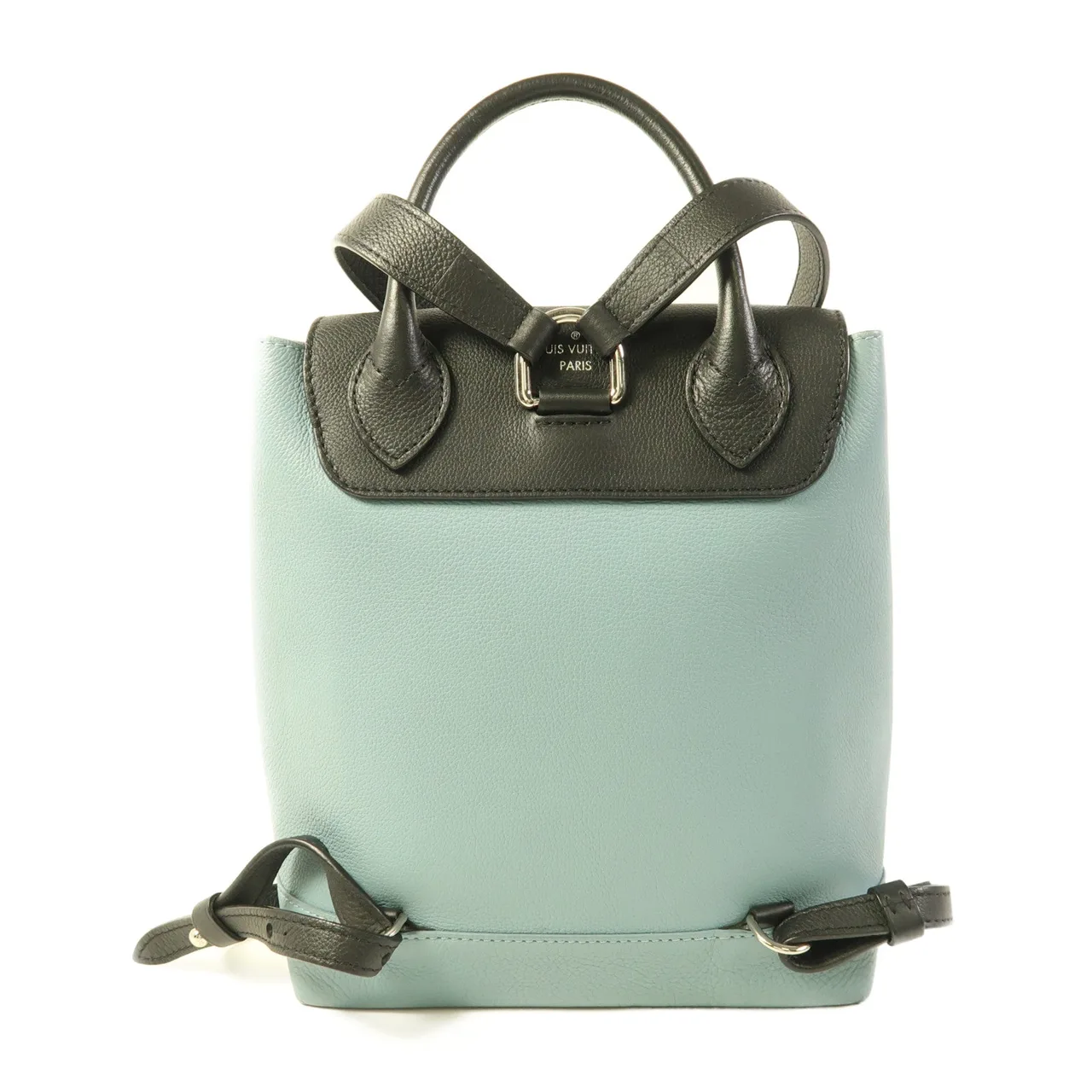 LOUIS VUITTON Lock Me M43170 背包 牛皮 藍色 / 棕色 / Pale Blue/Black 牛皮 中古品A - 縮圖 2