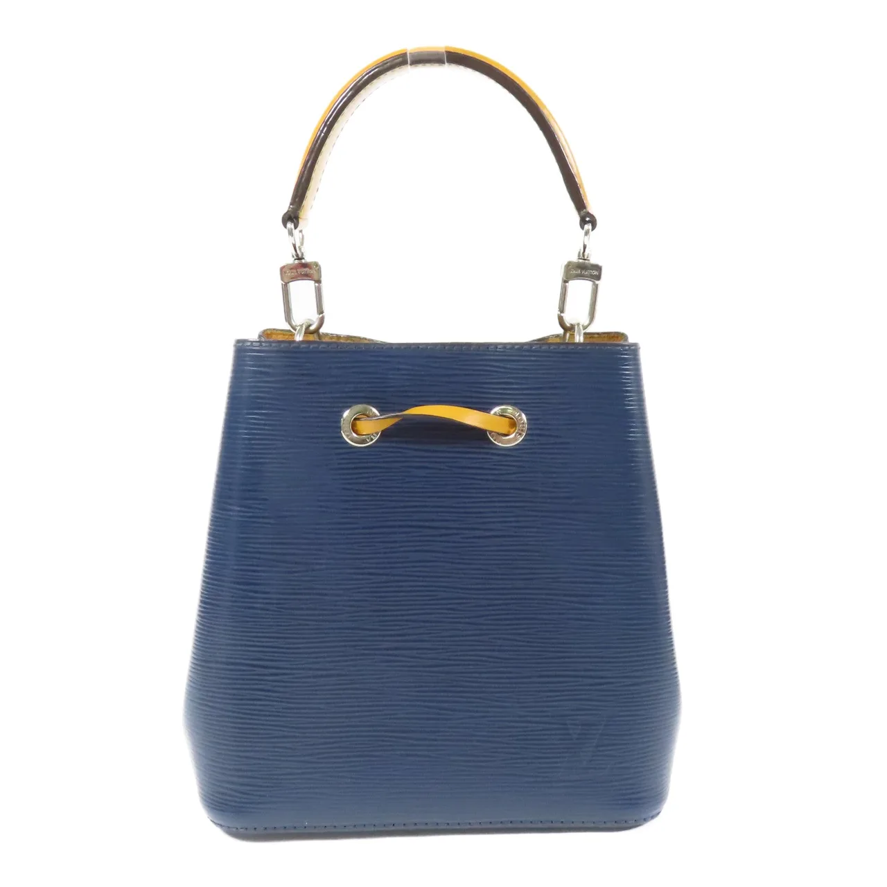 LOUIS VUITTON NeoNoe M53610 兩用包 牛皮 海軍藍 / 黃色 / Navy/Mustard 牛皮 中古品A - 縮圖 2