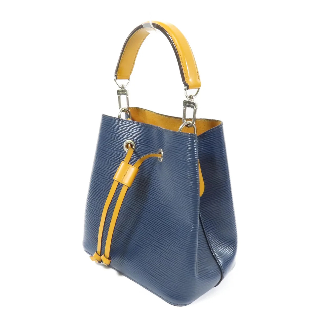 LOUIS VUITTON NeoNoe M53610 兩用包 牛皮 海軍藍 / 黃色 / Navy/Mustard 牛皮 中古品A - 縮圖 3