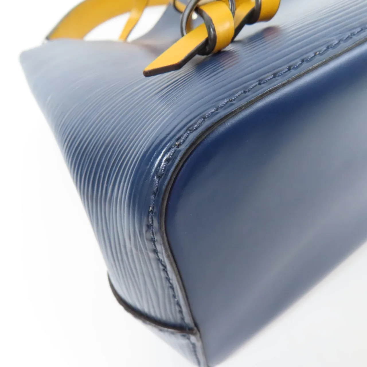 LOUIS VUITTON NeoNoe M53610 兩用包 牛皮 海軍藍 / 黃色 / Navy/Mustard 牛皮 中古品A - 縮圖 5