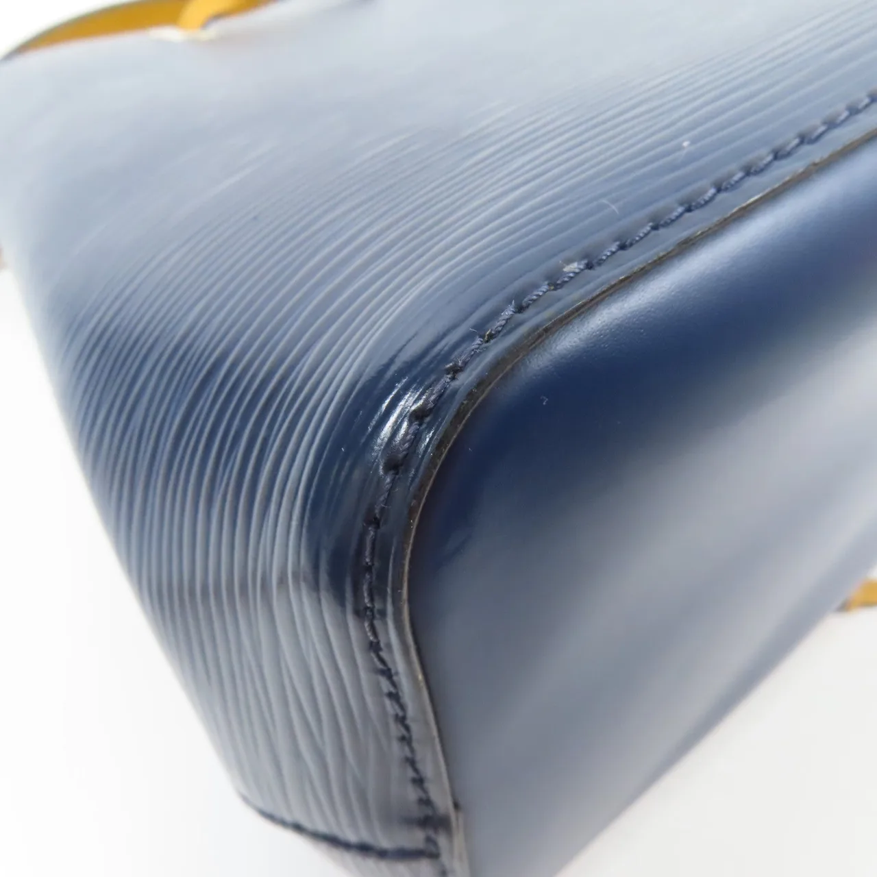 LOUIS VUITTON NeoNoe M53610 兩用包 牛皮 海軍藍 / 黃色 / Navy/Mustard 牛皮 中古品A - 縮圖 7