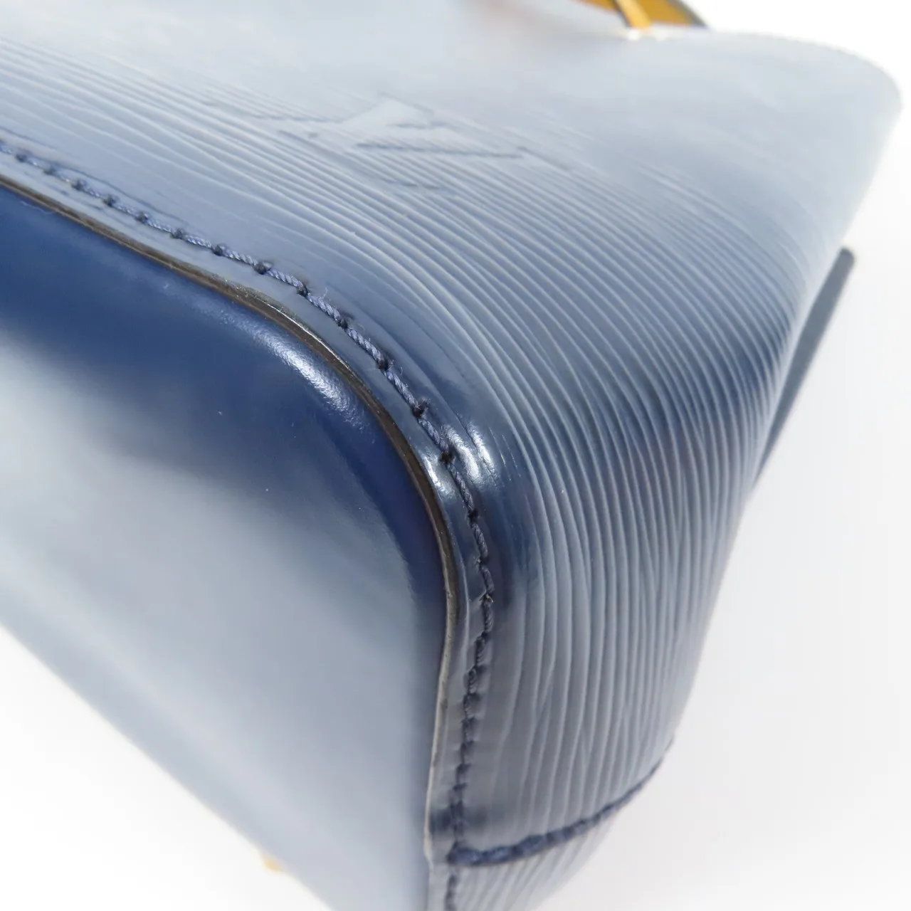 LOUIS VUITTON NeoNoe M53610 兩用包 牛皮 海軍藍 / 黃色 / Navy/Mustard 牛皮 中古品A - 縮圖 8