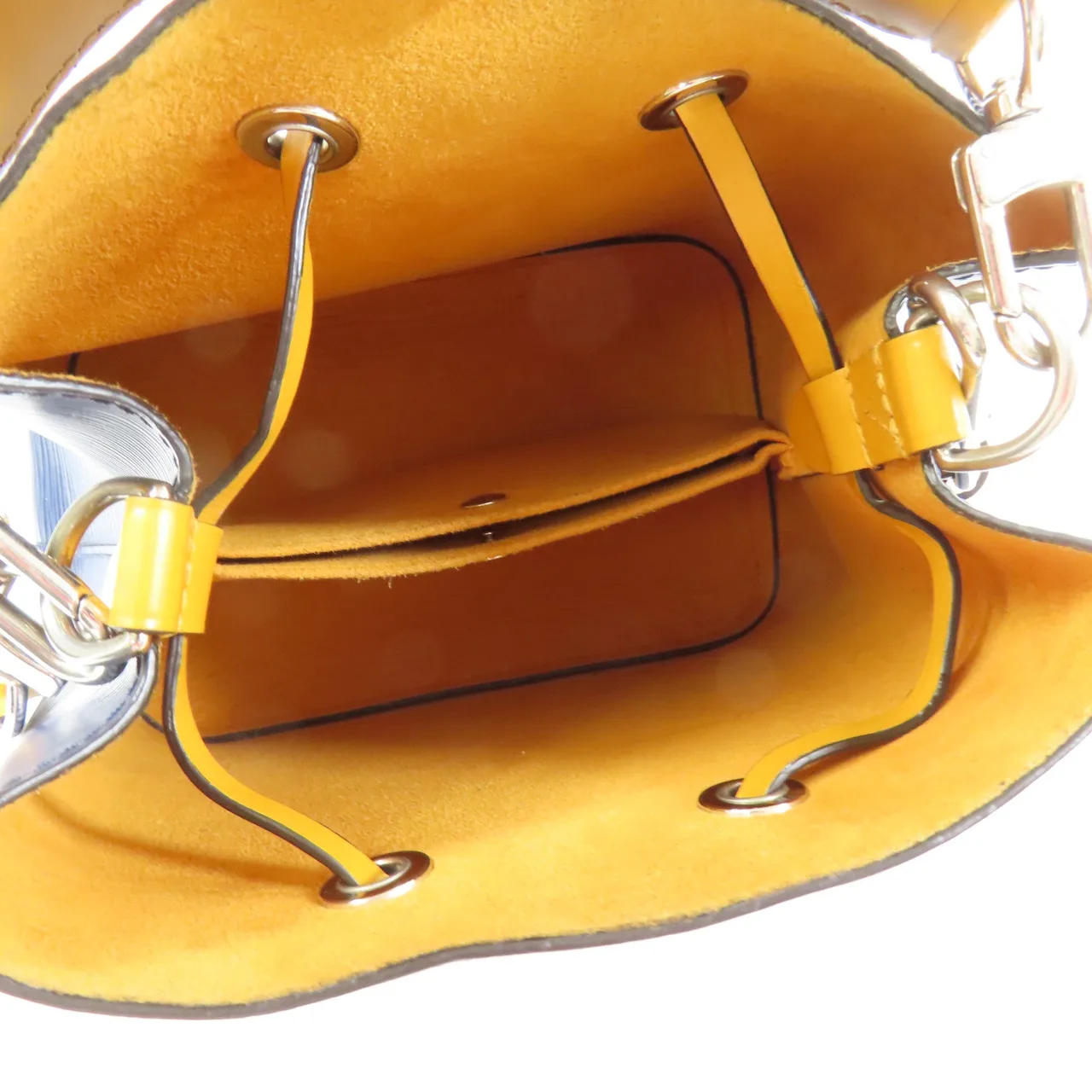 LOUIS VUITTON NeoNoe M53610 兩用包 牛皮 海軍藍 / 黃色 / Navy/Mustard 牛皮 中古品A - 縮圖 13