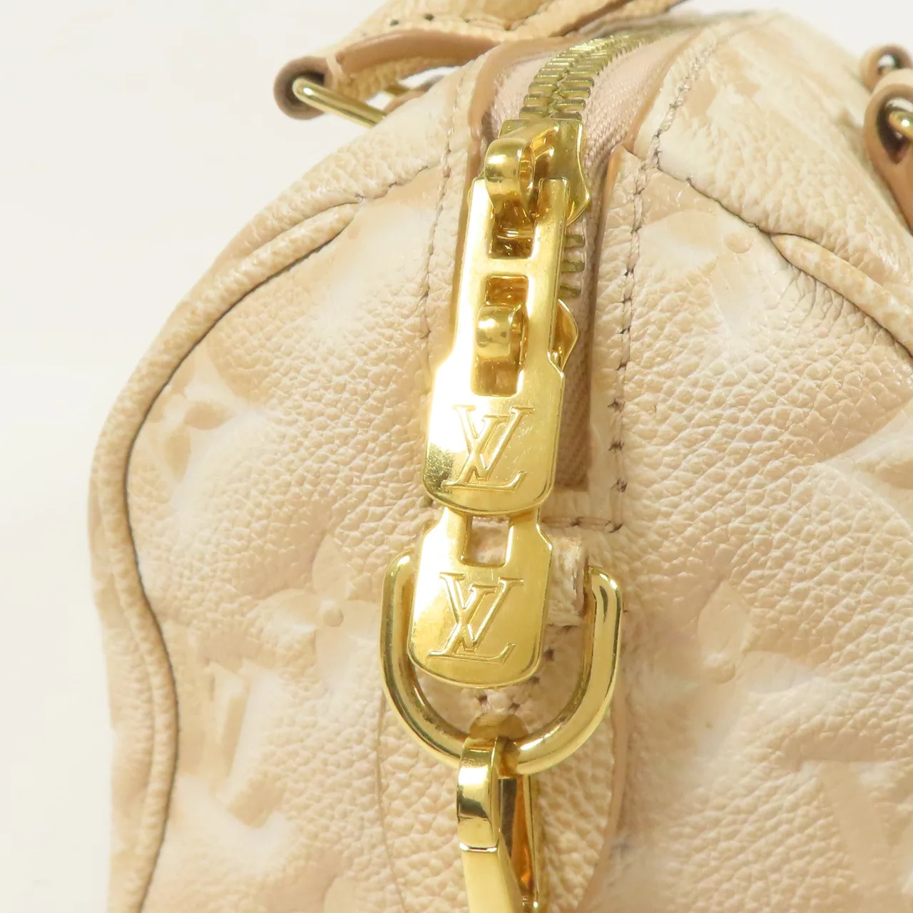 LOUIS VUITTON Speedy Bandouliere M46163 兩用包 牛皮 米色 / Beige 牛皮 中古品A - 縮圖 7