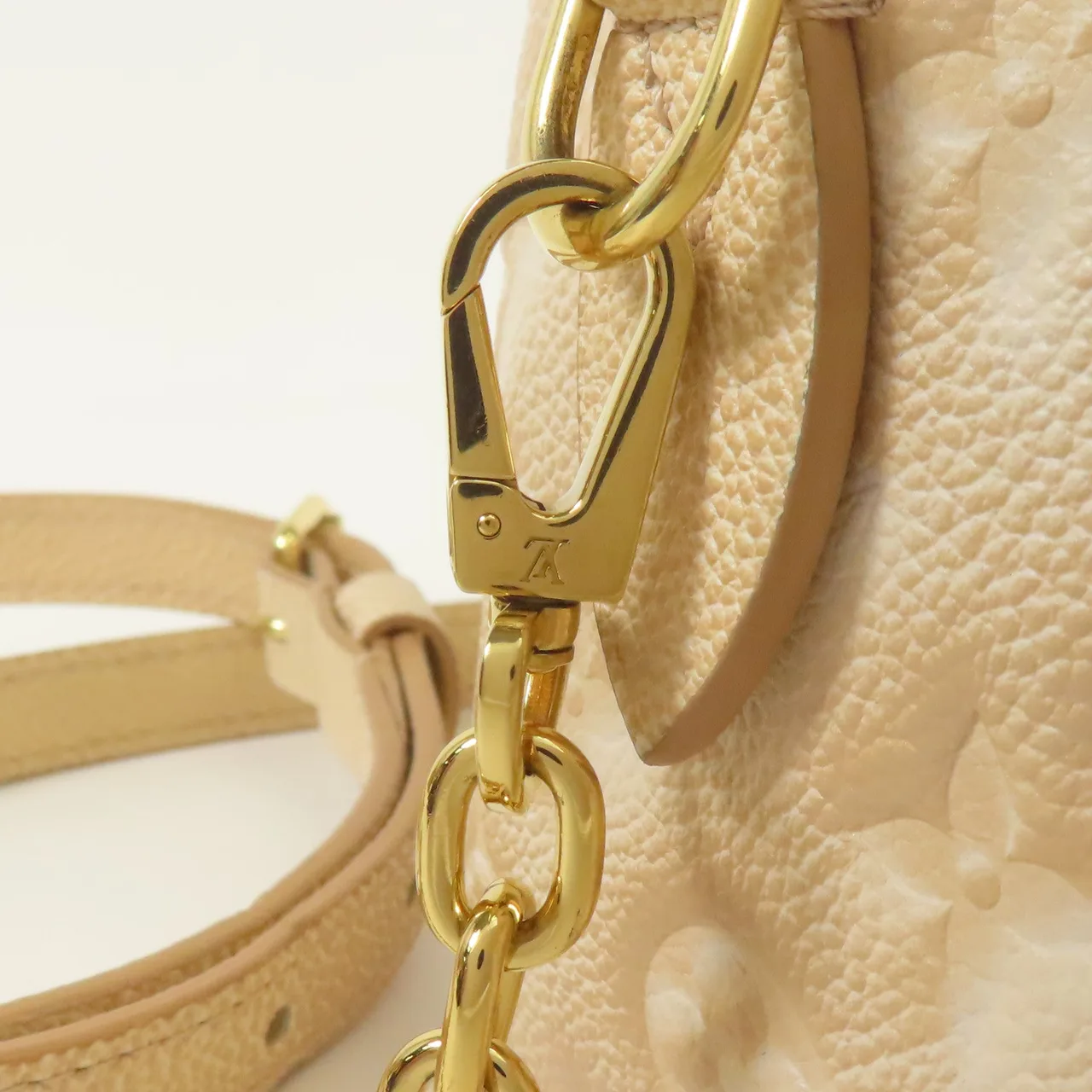 LOUIS VUITTON Speedy Bandouliere M46163 兩用包 牛皮 米色 / Beige 牛皮 中古品A - 縮圖 8