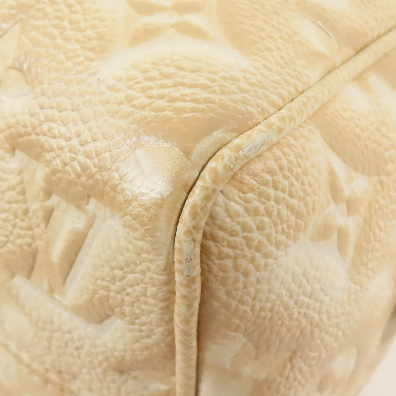 LOUIS VUITTON Speedy Bandouliere M46163 兩用包 牛皮 米色 / Beige 牛皮 中古品A - 縮圖 12