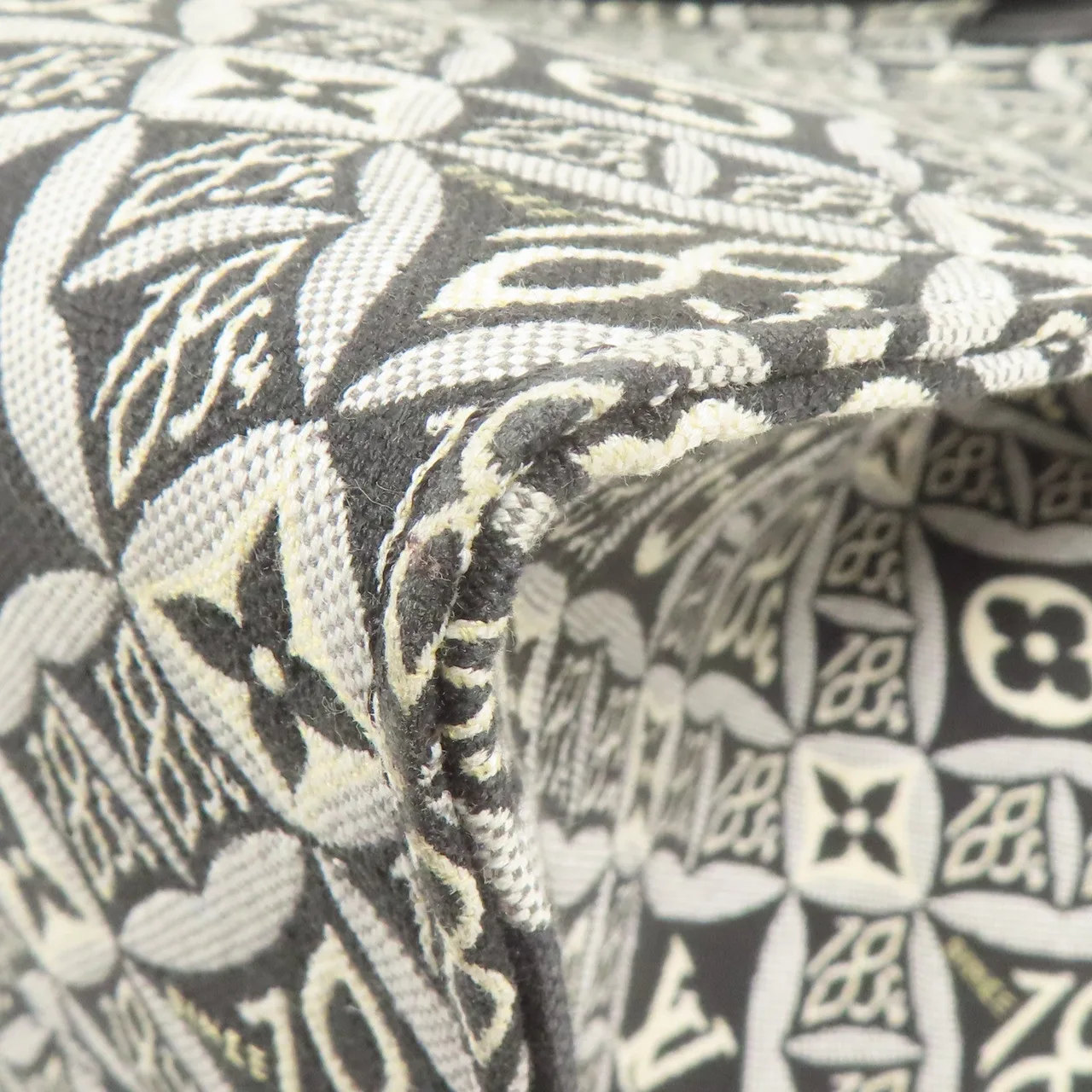 LOUIS VUITTON OnTheGo M57207 兩用包 帆布 白色 / 黑色 / Grey/White/Black 帆布 中古品A - 縮圖 14