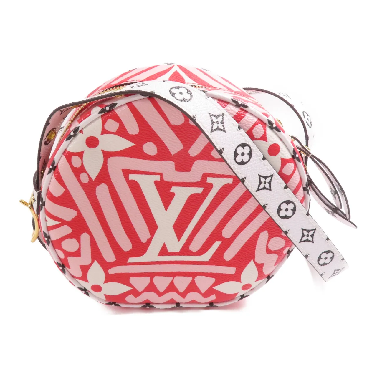 LOUIS VUITTON M45364 Shoulder Bag Coated Canvas 紅色 / 白色 / White/Red