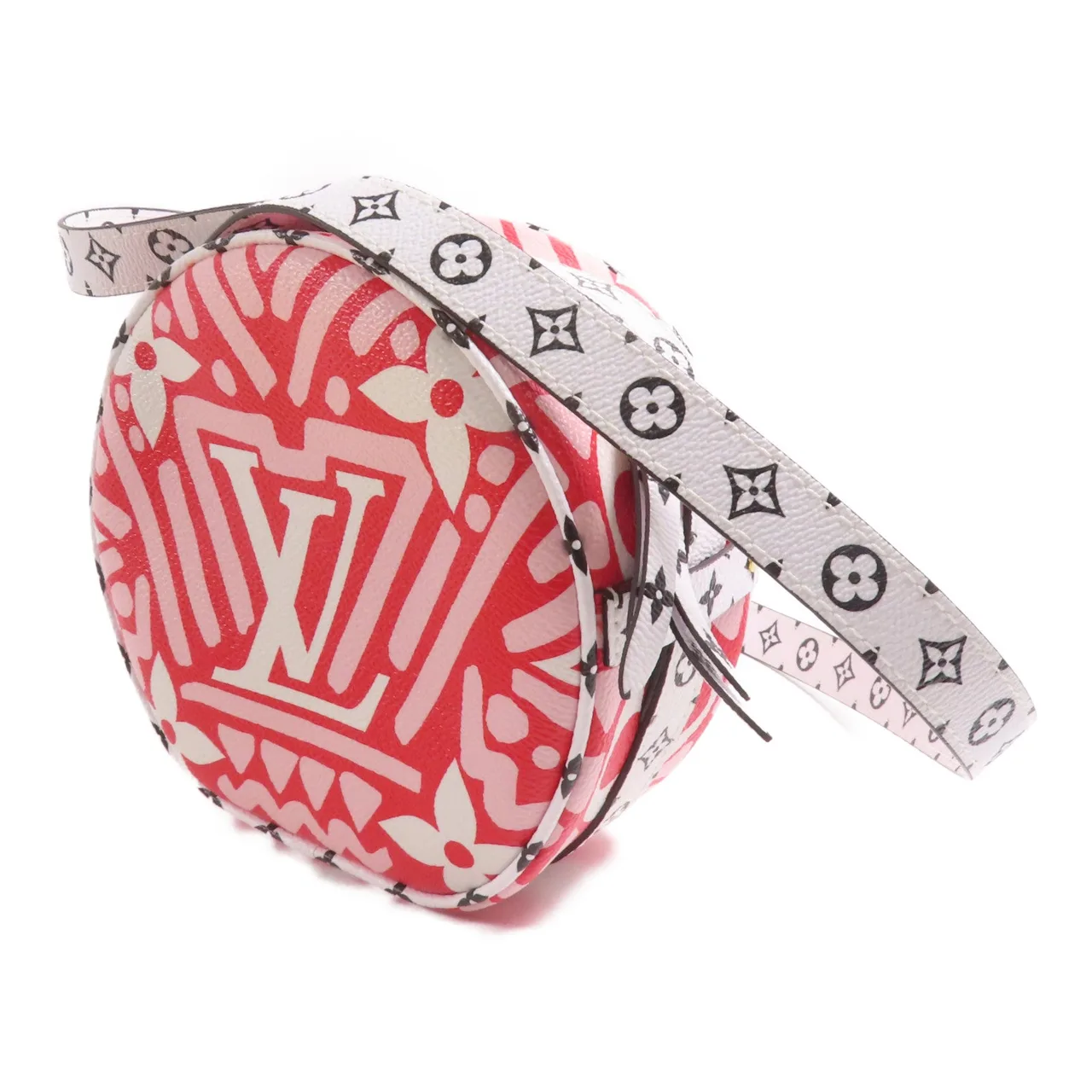 LOUIS VUITTON M45364 肩背包 塗層帆布 紅色 / 白色 / White/Red 塗層帆布 中古品A - 縮圖 3