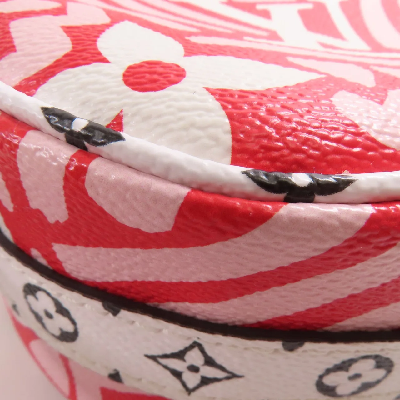 LOUIS VUITTON M45364 肩背包 塗層帆布 紅色 / 白色 / White/Red 塗層帆布 中古品A - 縮圖 6