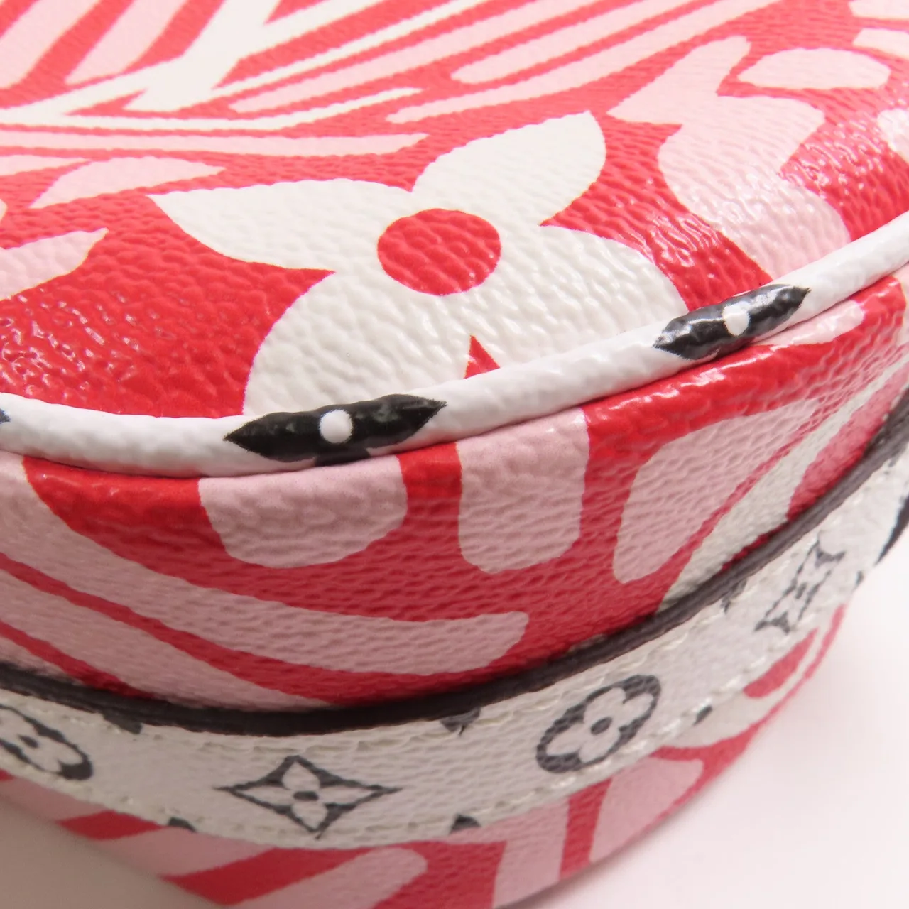 LOUIS VUITTON M45364 肩背包 塗層帆布 紅色 / 白色 / White/Red 塗層帆布 中古品A - 縮圖 7