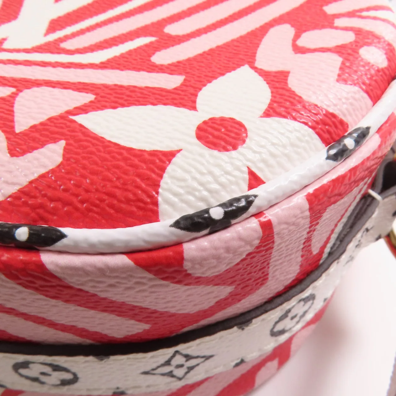 LOUIS VUITTON M45364 肩背包 塗層帆布 紅色 / 白色 / White/Red 塗層帆布 中古品A - 縮圖 8