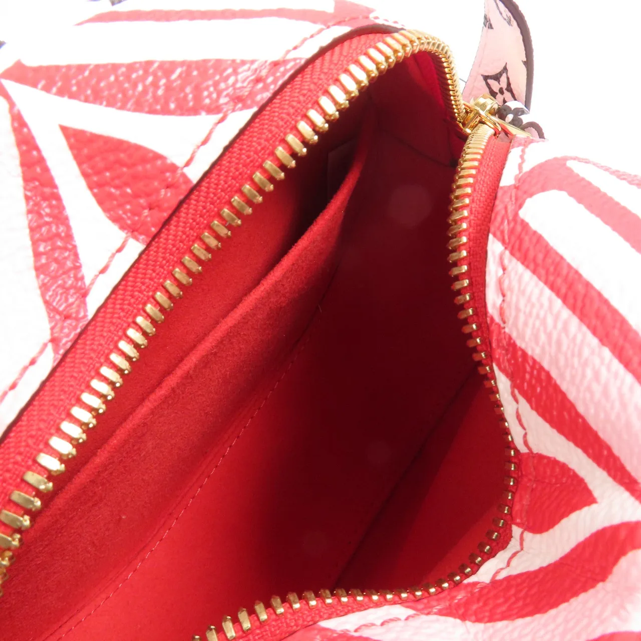 LOUIS VUITTON M45364 肩背包 塗層帆布 紅色 / 白色 / White/Red 塗層帆布 中古品A - 縮圖 10