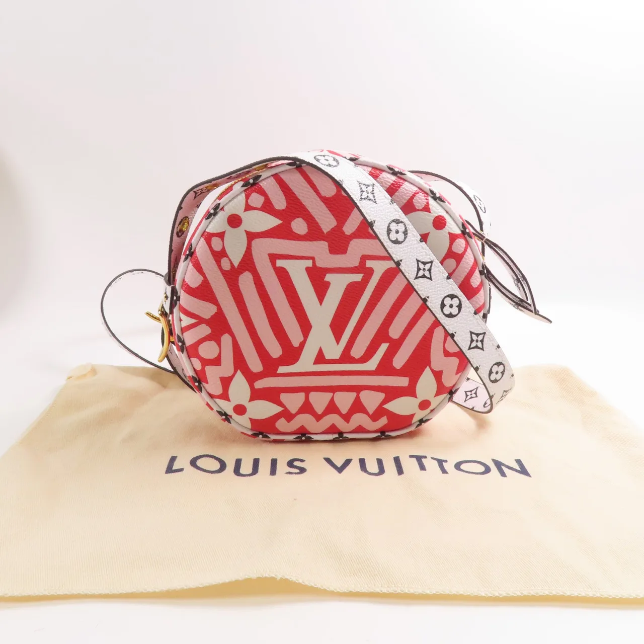 LOUIS VUITTON M45364 肩背包 塗層帆布 紅色 / 白色 / White/Red 塗層帆布 中古品A - 縮圖 13