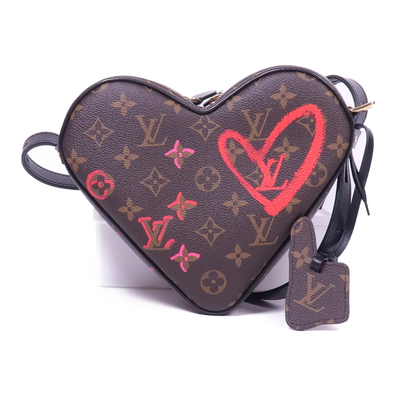 LOUIS VUITTON Sac Coeur M45890 肩背包 塗層帆布 棕色 塗層帆布 中古品A - 縮圖 2