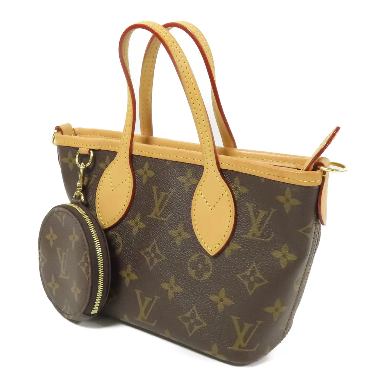 LOUIS VUITTON Neverfull M46786 兩用包 塗層帆布 棕色 / Brown 塗層帆布 中古品B - 縮圖 3