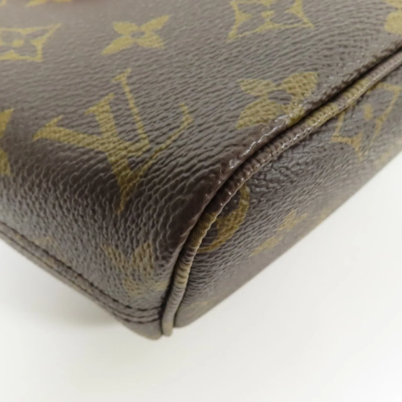 LOUIS VUITTON Neverfull M46786 兩用包 塗層帆布 棕色 / Brown 塗層帆布 中古品B - 縮圖 7