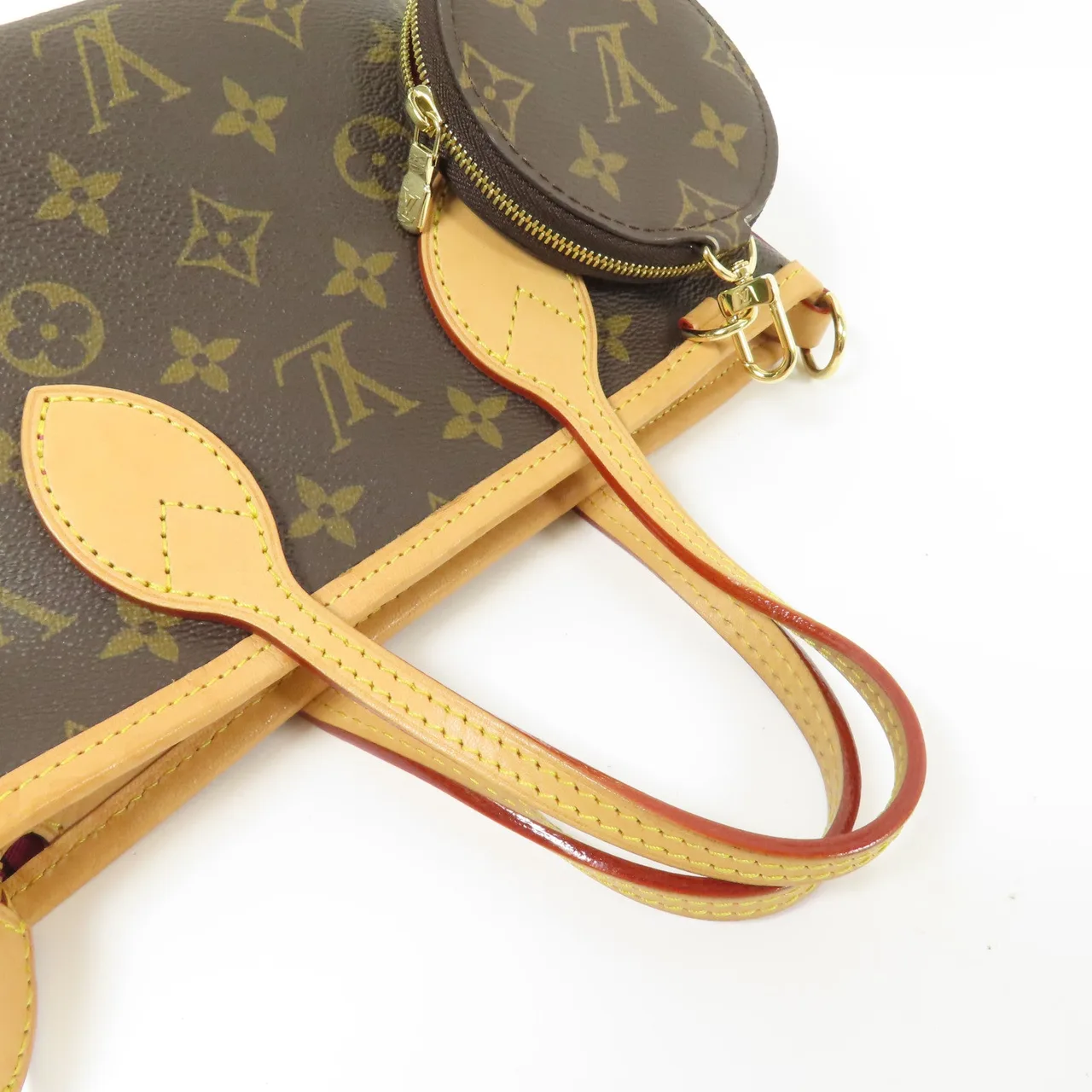 LOUIS VUITTON Neverfull M46786 兩用包 塗層帆布 棕色 / Brown 塗層帆布 中古品B - 縮圖 9