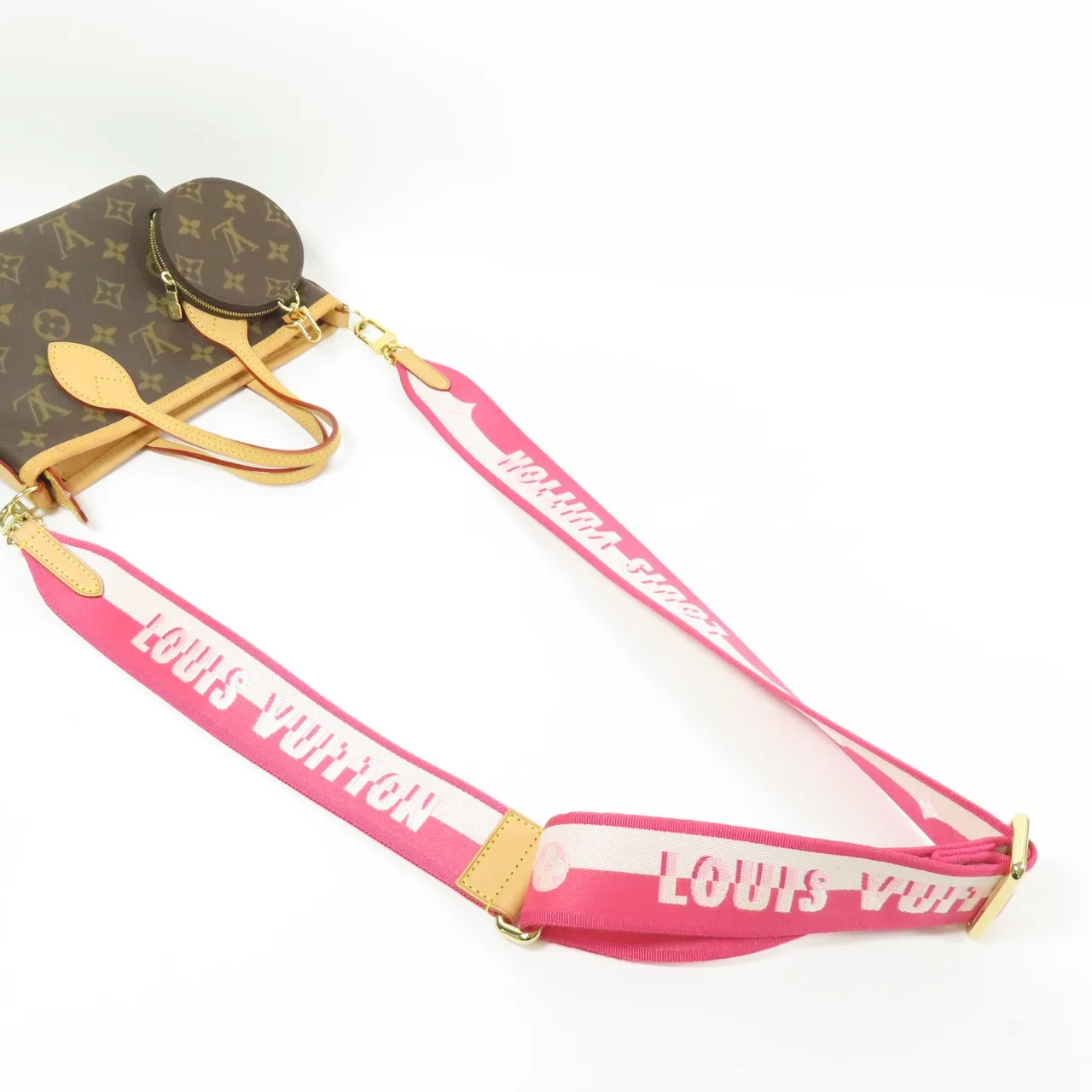 LOUIS VUITTON Neverfull M46786 兩用包 塗層帆布 棕色 / Brown 塗層帆布 中古品B - 縮圖 10