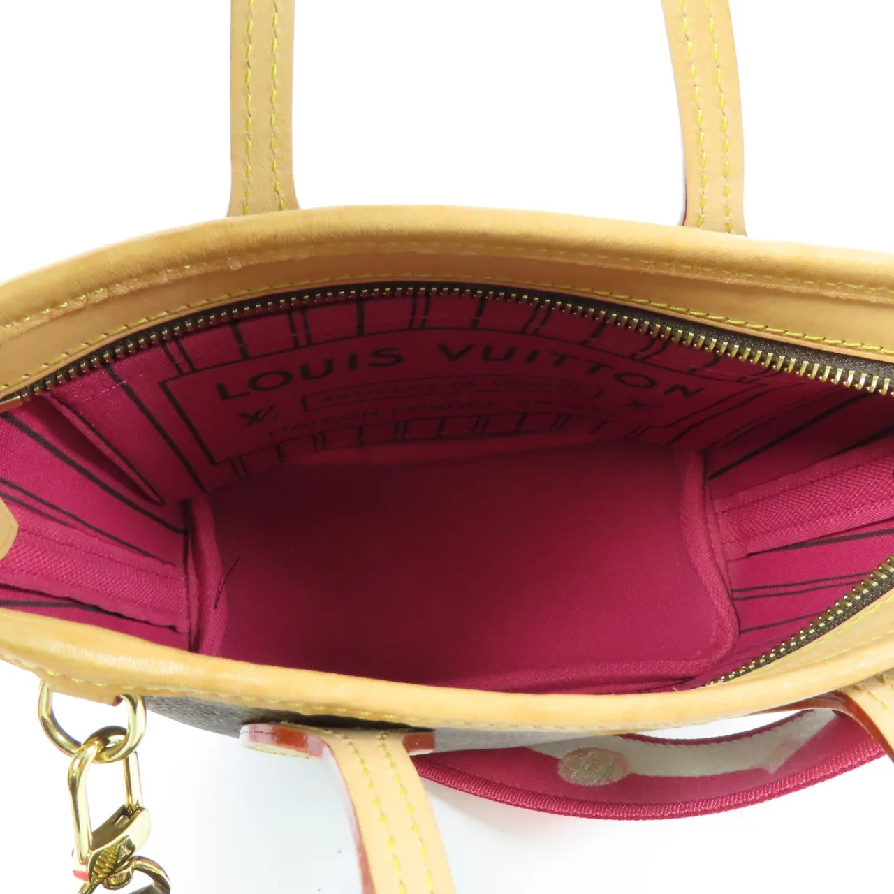 LOUIS VUITTON Neverfull M46786 兩用包 塗層帆布 棕色 / Brown 塗層帆布 中古品B - 縮圖 15