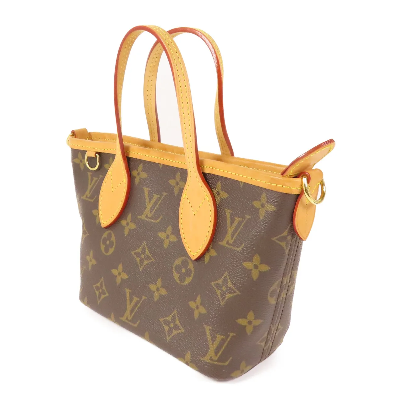 LOUIS VUITTON Neverfull M46705 兩用包 塗層帆布 棕色 / Brown 塗層帆布 中古品B - 縮圖 2