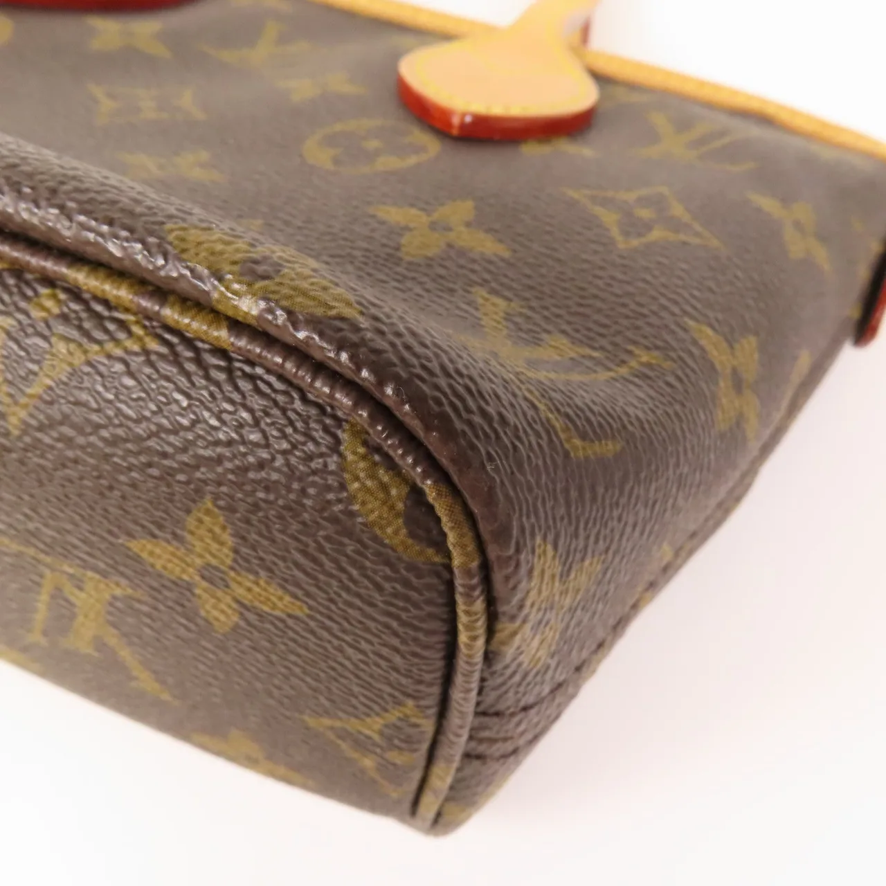 LOUIS VUITTON Neverfull M46705 兩用包 塗層帆布 棕色 / Brown 塗層帆布 中古品B - 縮圖 8