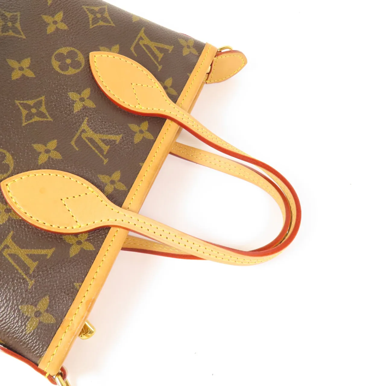 LOUIS VUITTON Neverfull M46705 兩用包 塗層帆布 棕色 / Brown 塗層帆布 中古品B - 縮圖 9
