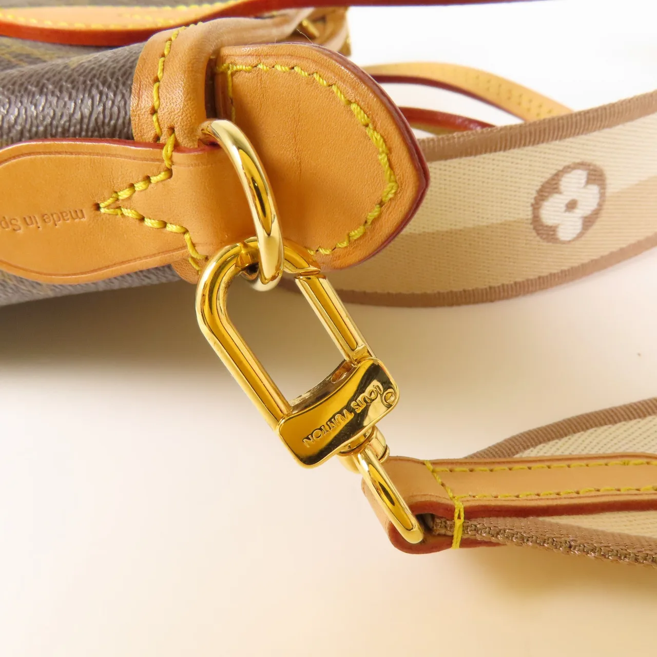 LOUIS VUITTON Neverfull M46705 兩用包 塗層帆布 棕色 / Brown 塗層帆布 中古品B - 縮圖 12