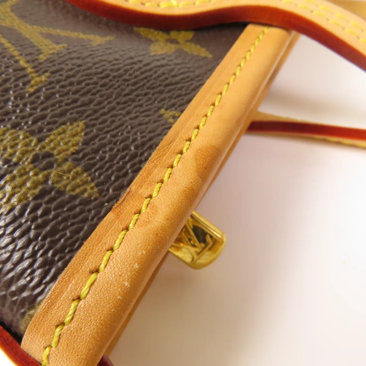LOUIS VUITTON Neverfull M46705 兩用包 塗層帆布 棕色 / Brown 塗層帆布 中古品B - 縮圖 15