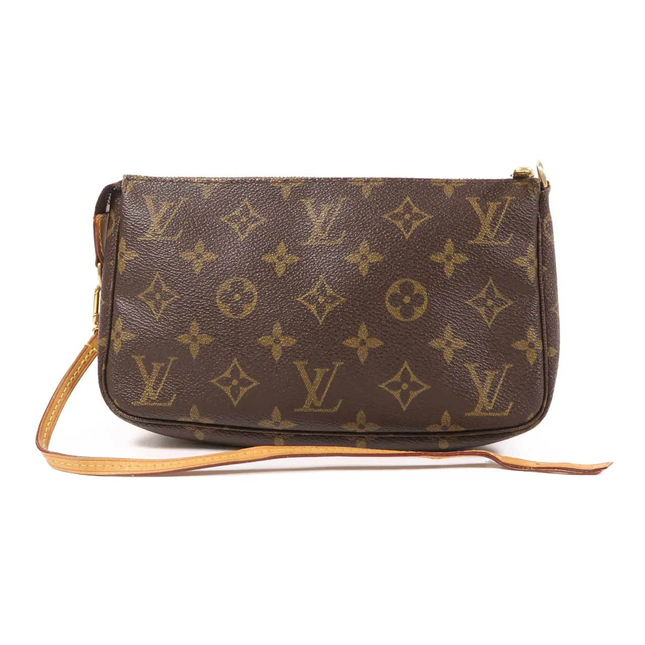 LOUIS VUITTON Pochette Accessoires M51980 化妝箱包 塗層帆布 棕色 / Brown