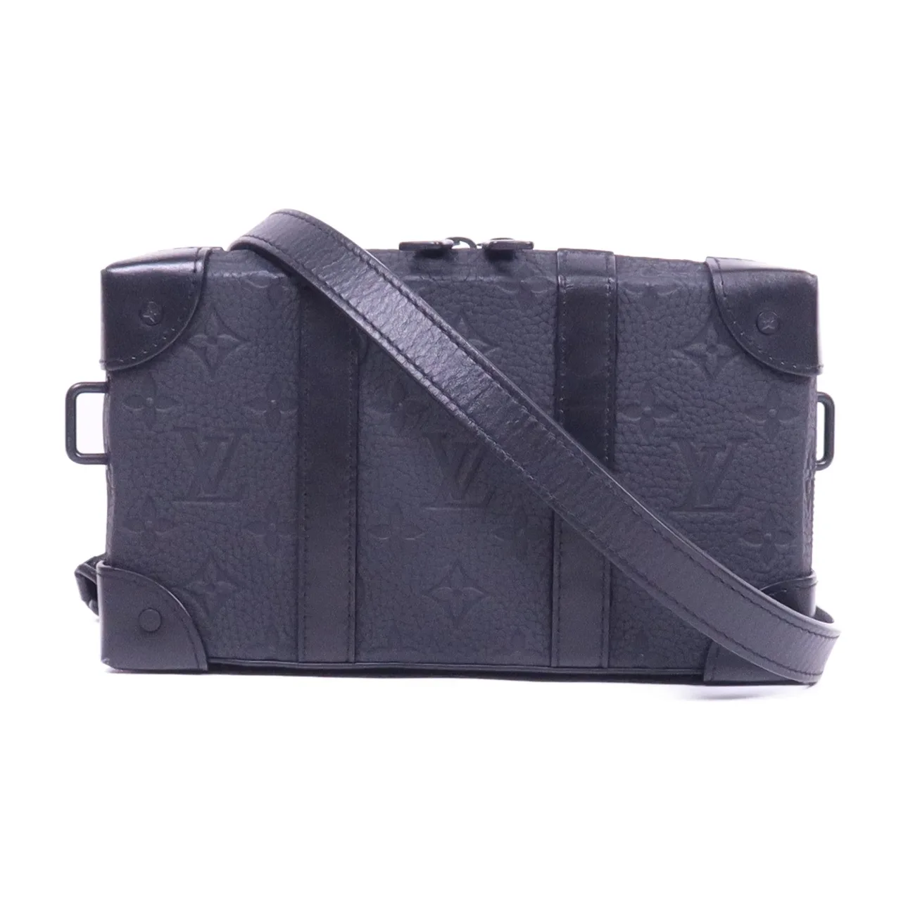 LOUIS VUITTON Soft Trunk M80224 肩背包 牛皮 黑色 / Black