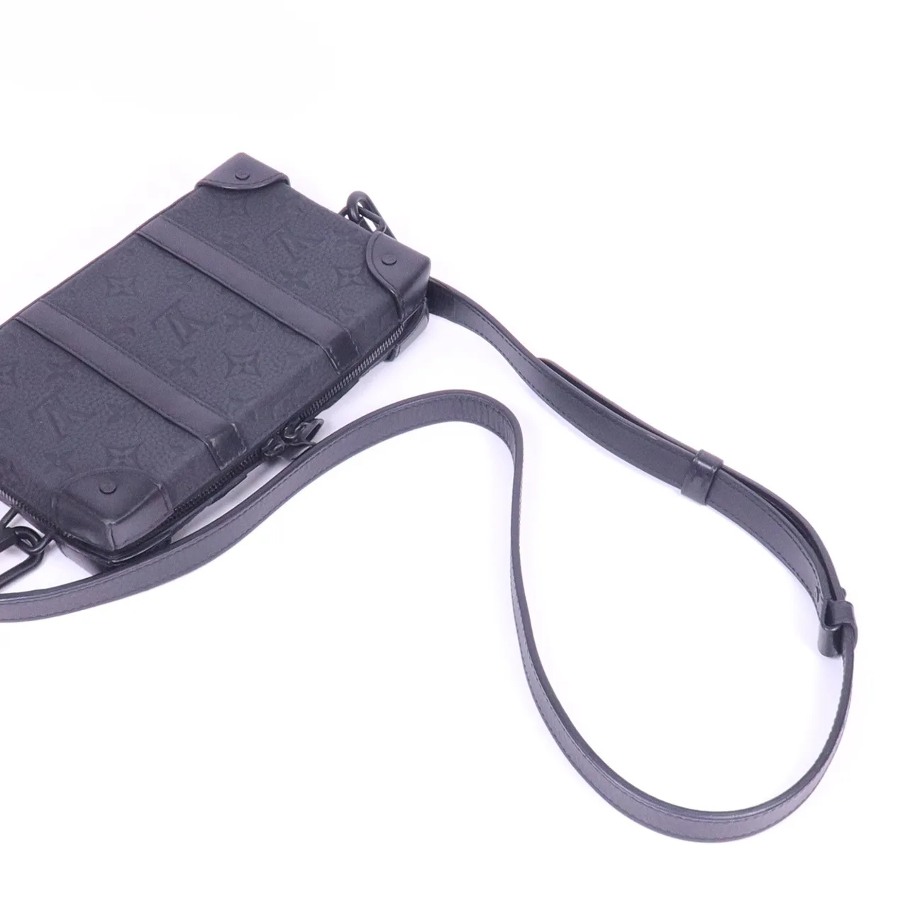 LOUIS VUITTON Soft Trunk M80224 肩背包 牛皮 黑色 / Black 牛皮 中古品A - 縮圖 7