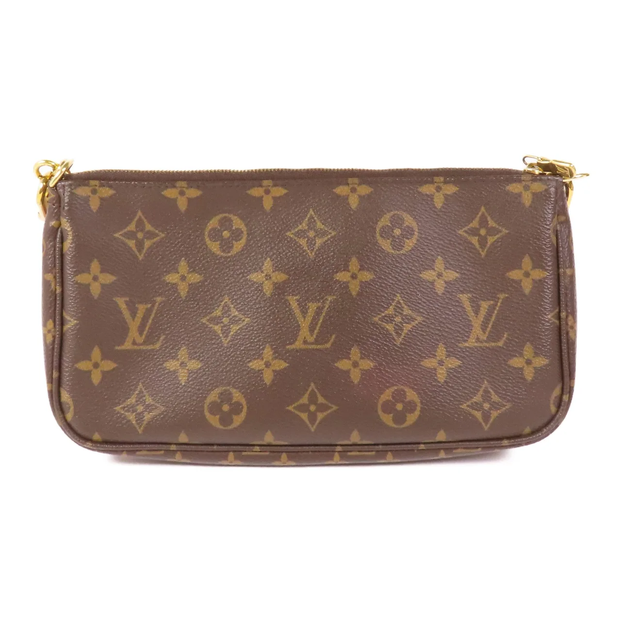 LOUIS VUITTON Multi Pochette M44840 兩用包 塗層帆布 棕色 / Brown 塗層帆布 中古品B - 縮圖 3