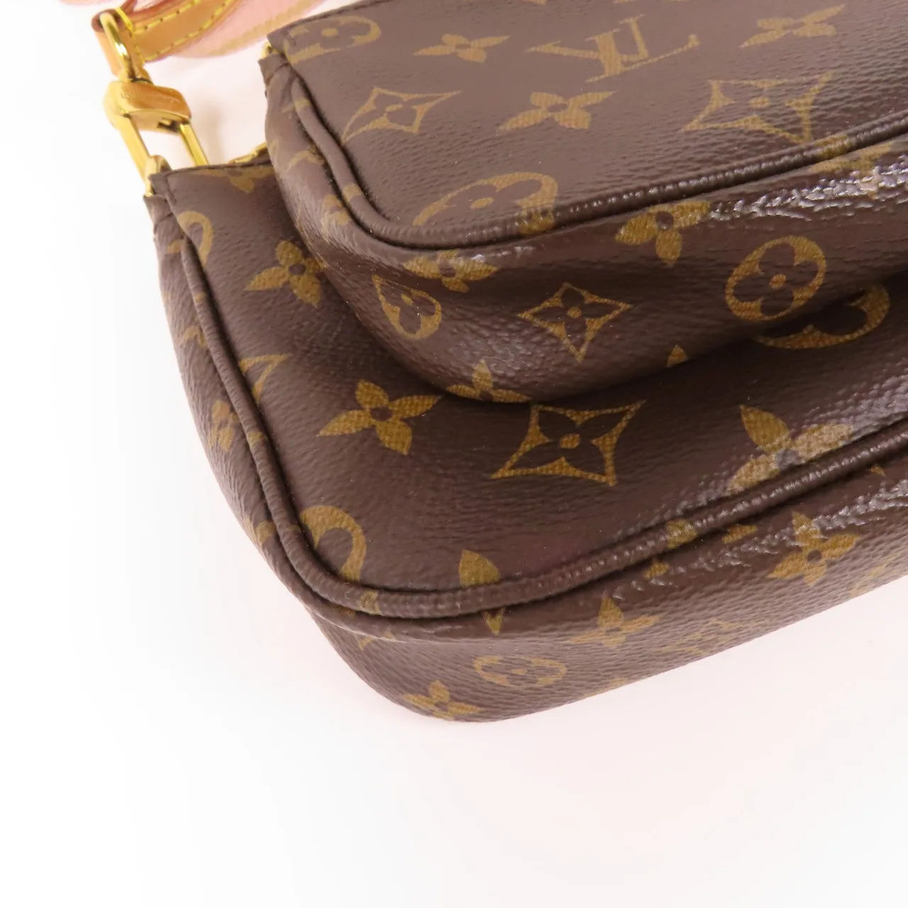 LOUIS VUITTON Multi Pochette M44840 兩用包 塗層帆布 棕色 / Brown 塗層帆布 中古品B - 縮圖 5