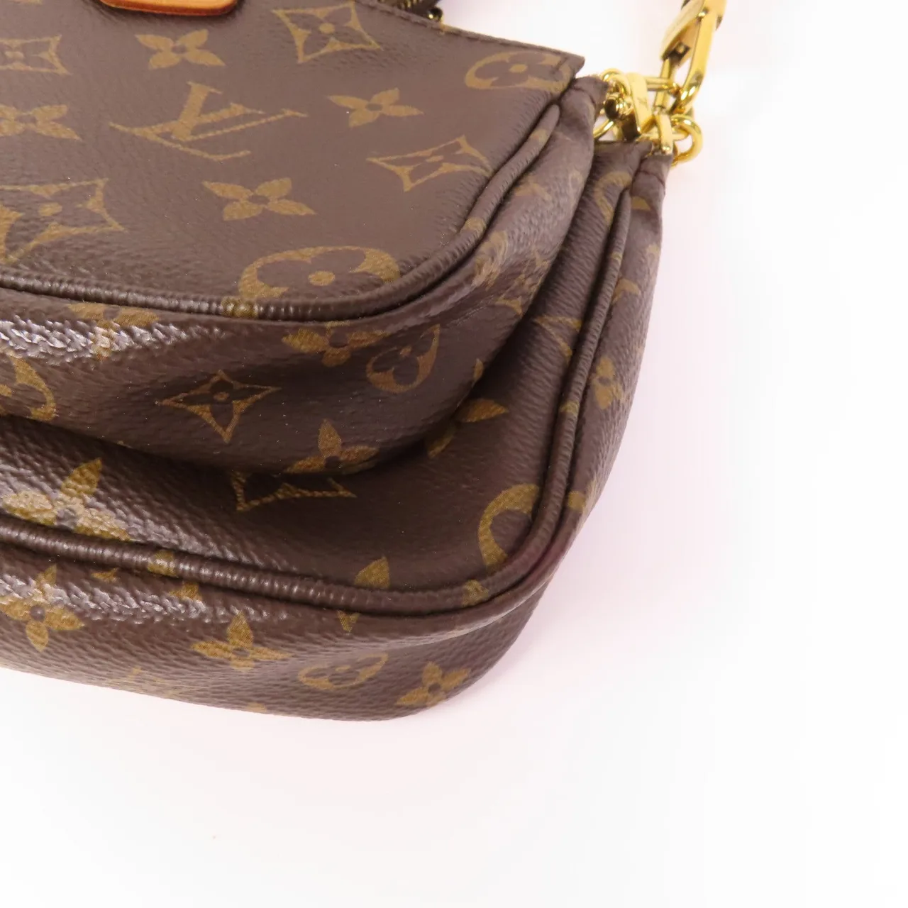 LOUIS VUITTON Multi Pochette M44840 兩用包 塗層帆布 棕色 / Brown 塗層帆布 中古品B - 縮圖 6