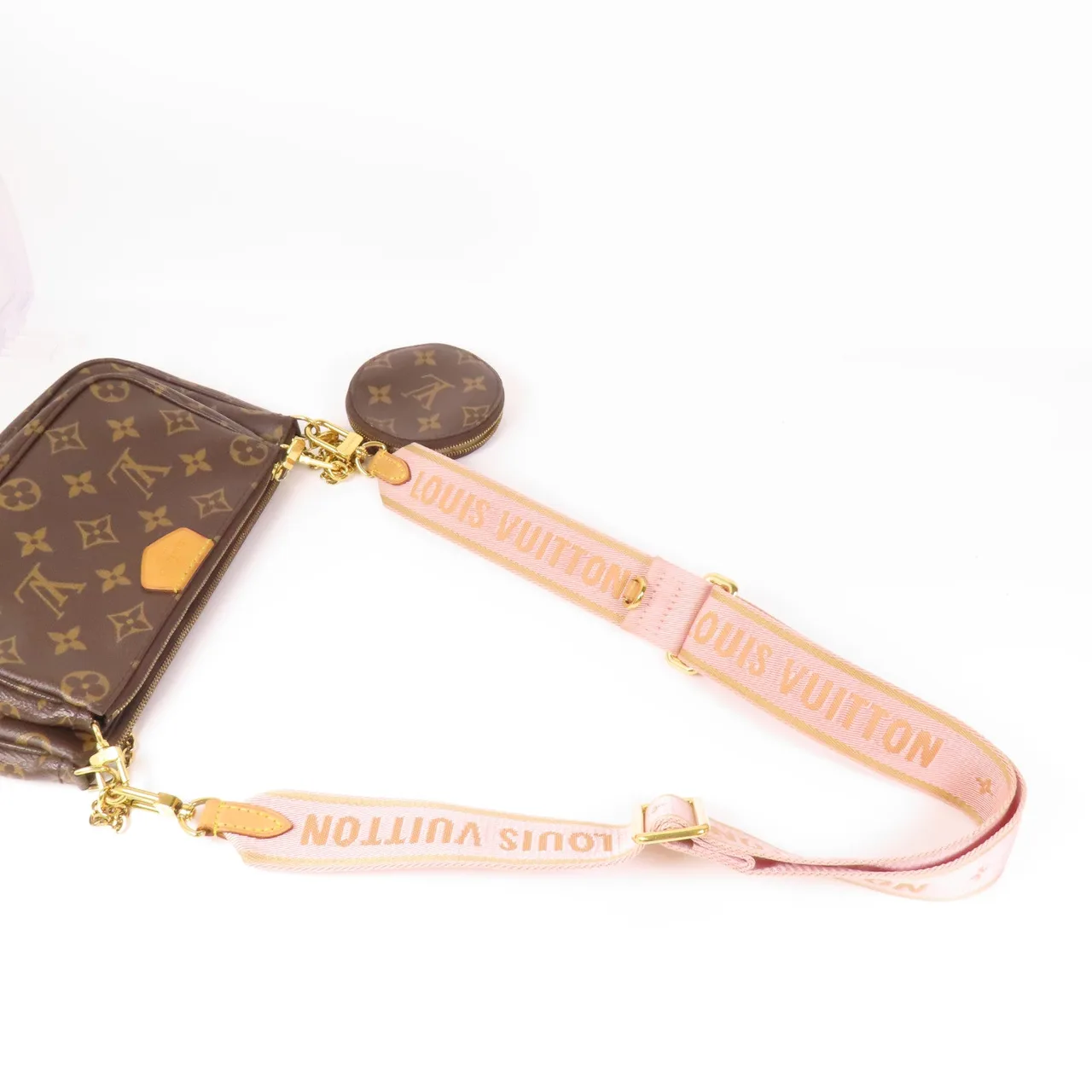 LOUIS VUITTON Multi Pochette M44840 兩用包 塗層帆布 棕色 / Brown 塗層帆布 中古品B - 縮圖 9