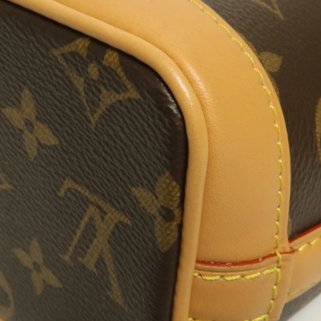 LOUIS VUITTON Nano Noe M81266 兩用包 塗層帆布 棕色 / Brown 塗層帆布 中古品A - 縮圖 11