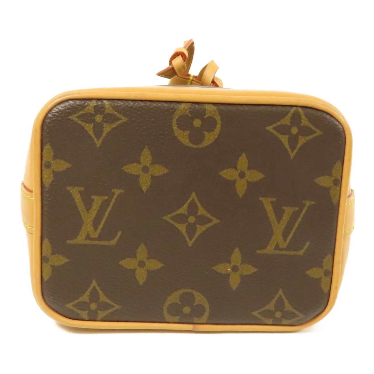 LOUIS VUITTON Nano Noe M81266 兩用包 塗層帆布 棕色 / Brown 塗層帆布 中古品A - 縮圖 4