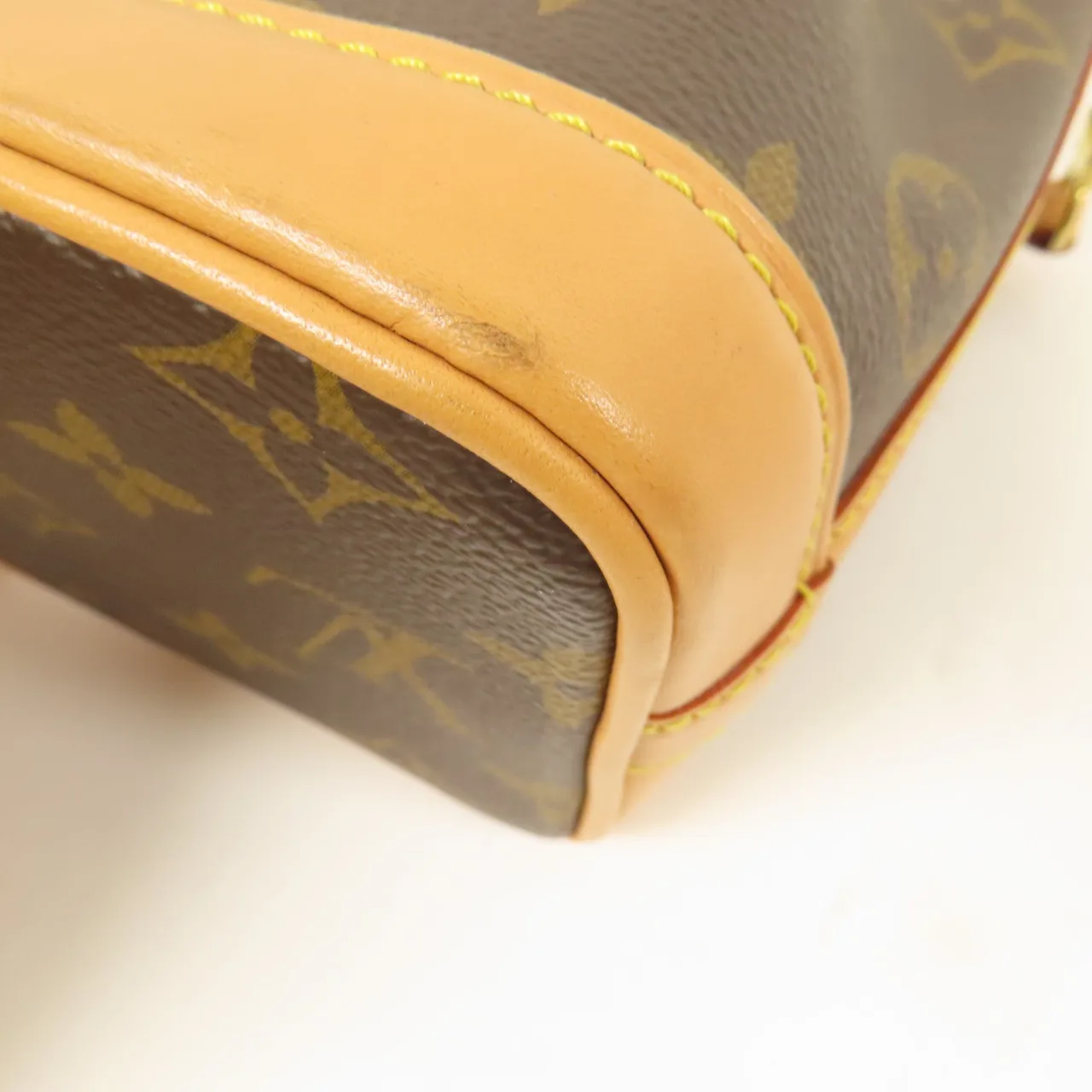 LOUIS VUITTON Nano Noe M81266 兩用包 塗層帆布 棕色 / Brown 塗層帆布 中古品A - 縮圖 8