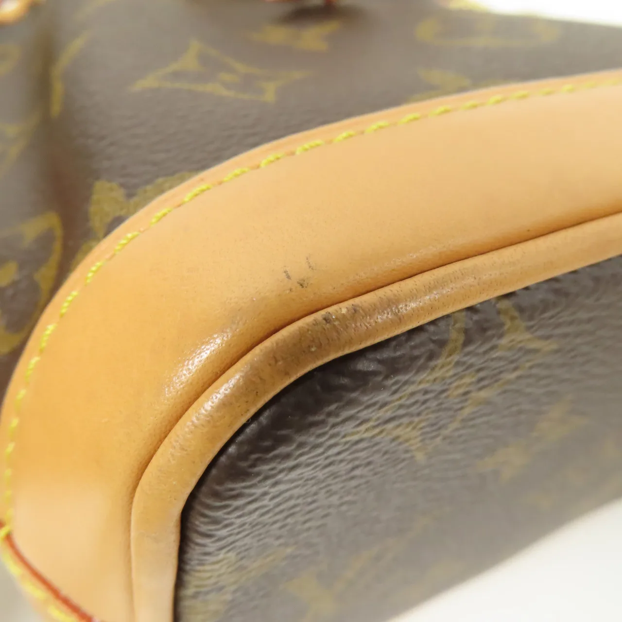 LOUIS VUITTON Nano Noe M81266 兩用包 塗層帆布 棕色 / Brown 塗層帆布 中古品A - 縮圖 13