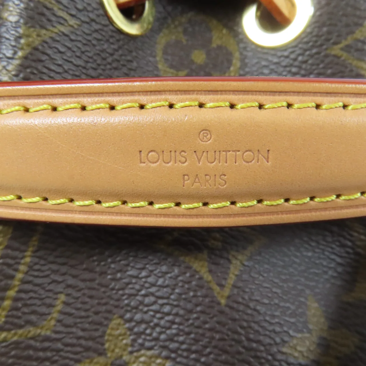 LOUIS VUITTON Nano Noe M81266 兩用包 塗層帆布 棕色 / Brown 塗層帆布 中古品A - 縮圖 15