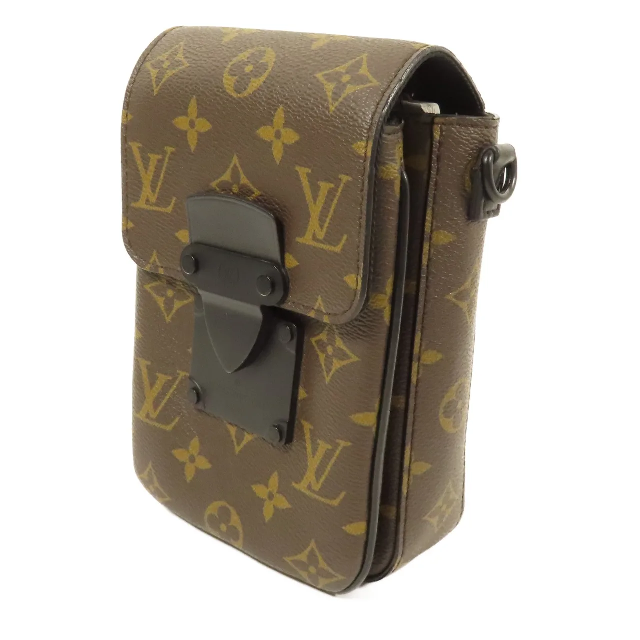 LOUIS VUITTON S-Lock M81522 肩背包 塗層帆布 棕色 / Brown 塗層帆布 中古品A - 縮圖 3