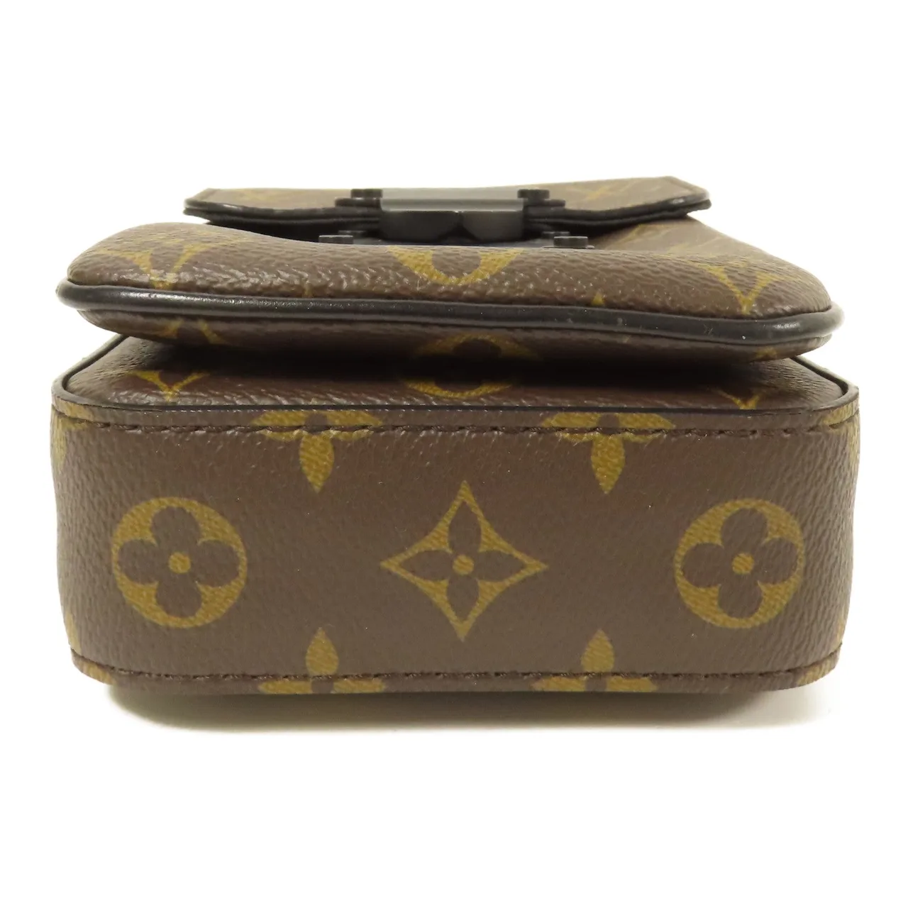 LOUIS VUITTON S-Lock M81522 肩背包 塗層帆布 棕色 / Brown 塗層帆布 中古品A - 縮圖 4